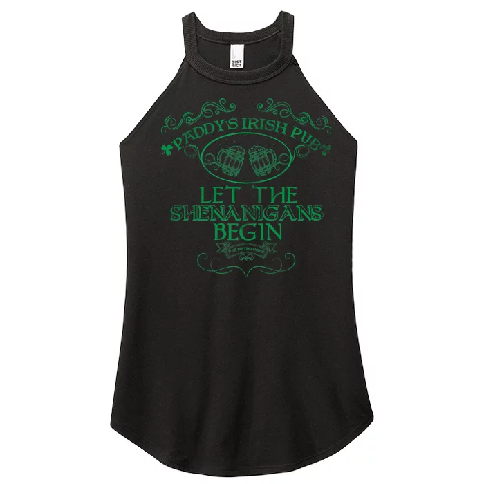 Paddy's Irish Pub Let The Shenanigans Begin Women’s Perfect Tri Rocker Tank