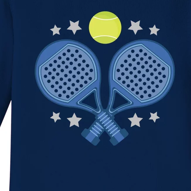 Padel Rackets Baby Long Sleeve Bodysuit