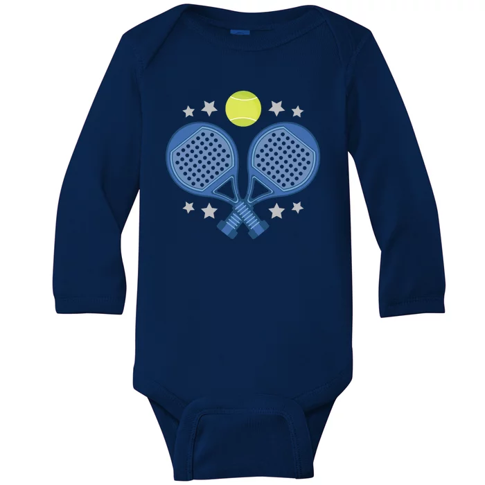 Padel Rackets Baby Long Sleeve Bodysuit