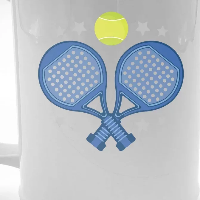 Padel Rackets Front & Back Beer Stein