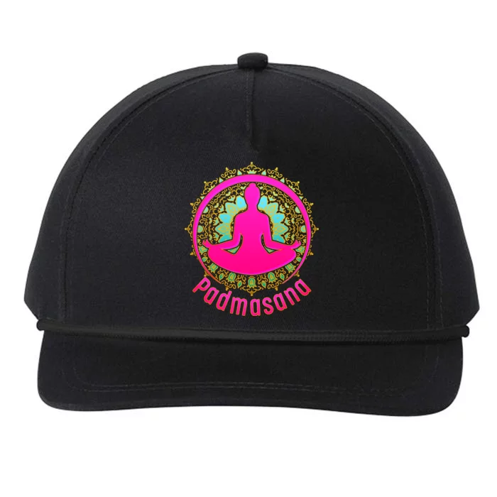 Padmasana Yoga Lotus Pose Snapback Five-Panel Rope Hat