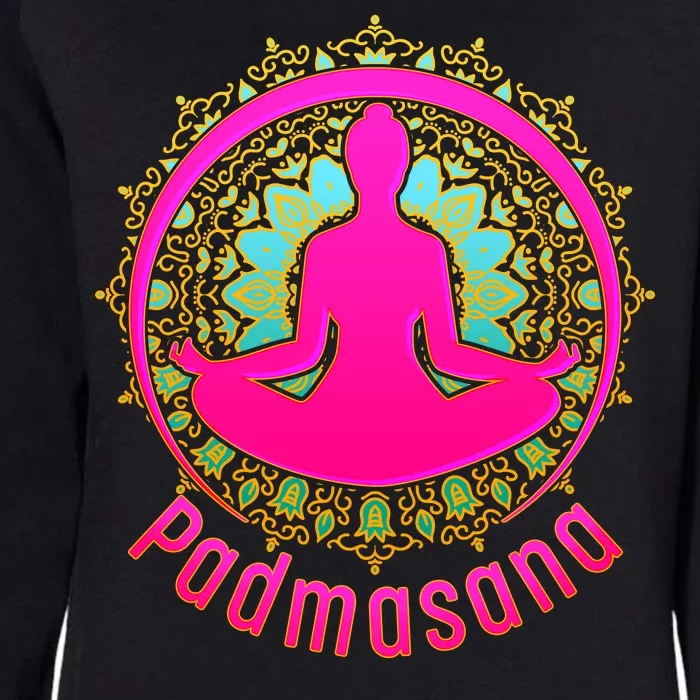 Padmasana Yoga Lotus Pose Womens California Wash Sweatshirt