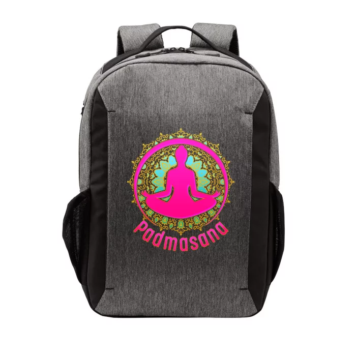 Padmasana Yoga Lotus Pose Vector Backpack