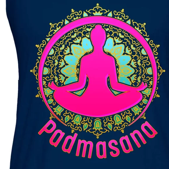 Padmasana Yoga Lotus Pose Ladies Essential Flowy Tank