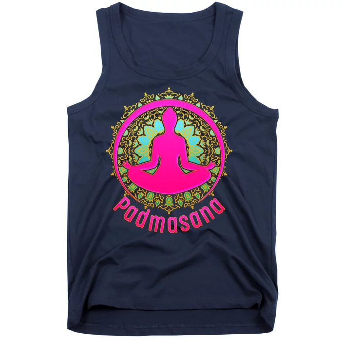 Padmasana Yoga Lotus Pose Tank Top