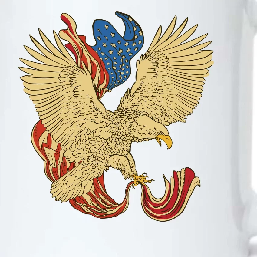 Patriotic American Eagle And United States Flag Black Color Changing Mug