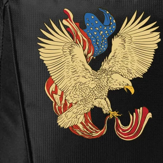 Patriotic American Eagle And United States Flag City Backpack