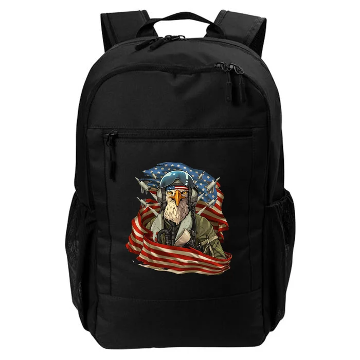 Patriotic American Eagle Fighter Pilot Daily Commute Backpack