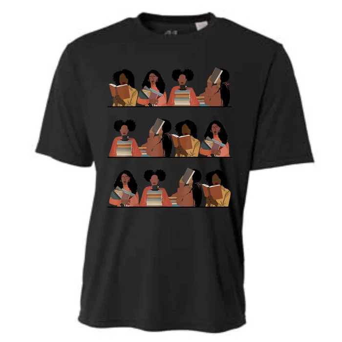 Pretty And Educated Black Women Read African American BHM Cooling Performance Crew T-Shirt