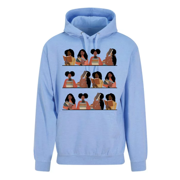 Pretty And Educated Black Women Read African American BHM Unisex Surf Hoodie