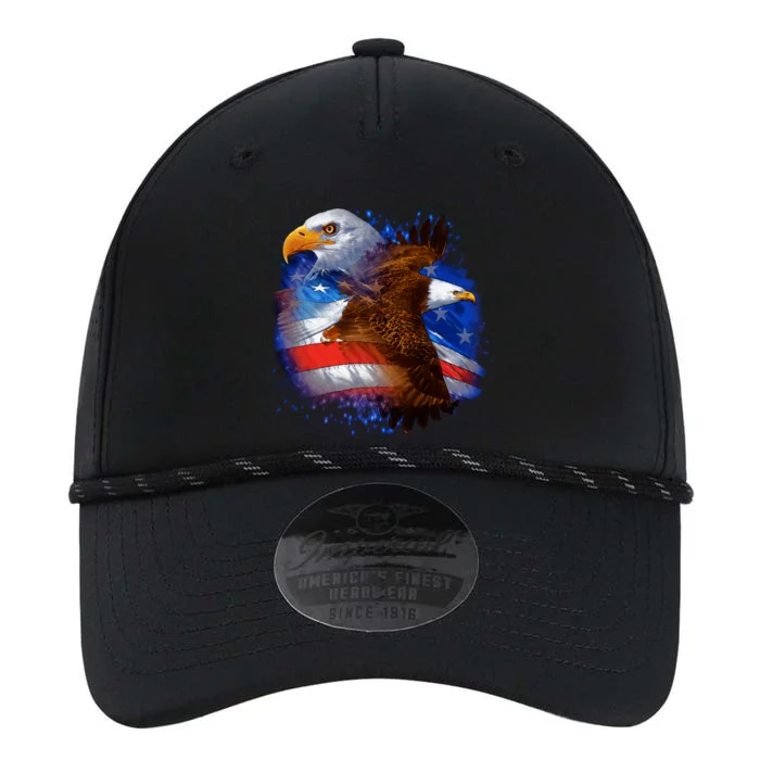 Patriotic American Eagle USA Flag Performance The Dyno Cap