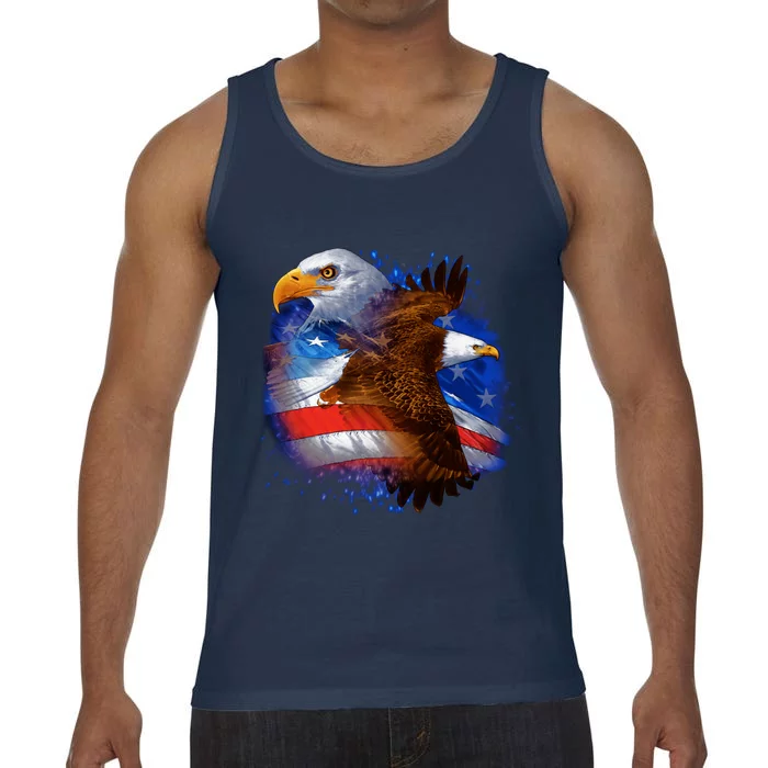 Patriotic American Eagle USA Flag Comfort Colors® Tank Top