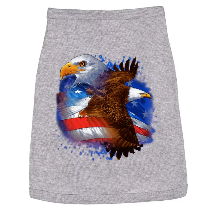 Patriotic American Eagle USA Flag Doggie Tank