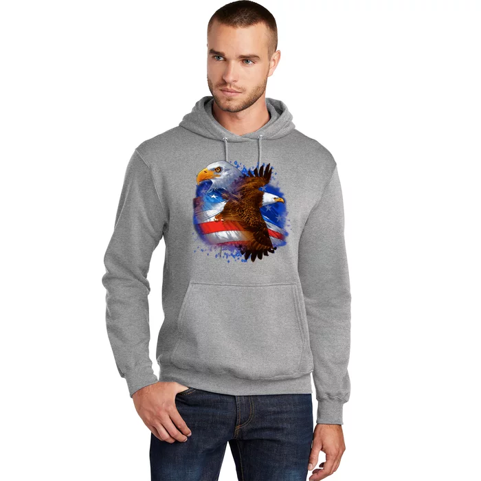 Patriotic American Eagle USA Flag Hoodie