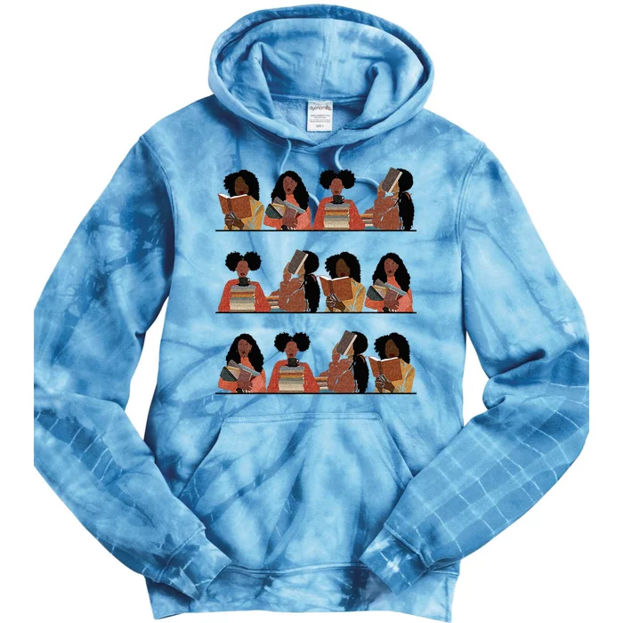 Pretty And Educated Black Women Read African American BHM Tie Dye Hoodie