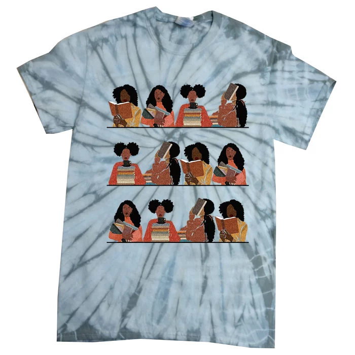 Pretty And Educated Black Women Read African American BHM Tie-Dye T-Shirt