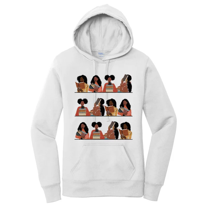 Pretty And Educated Black Women Read African American BHM Women's Pullover Hoodie