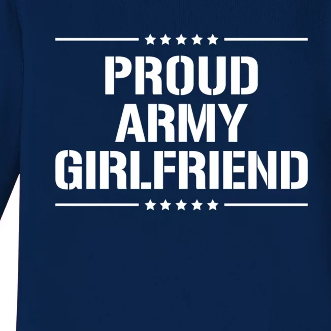 Proud Army Friend Gift Baby Long Sleeve Bodysuit