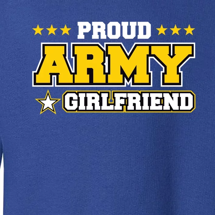 Proud Army Friend Us Military Friend Family Cool Gift Toddler Sweatshirt