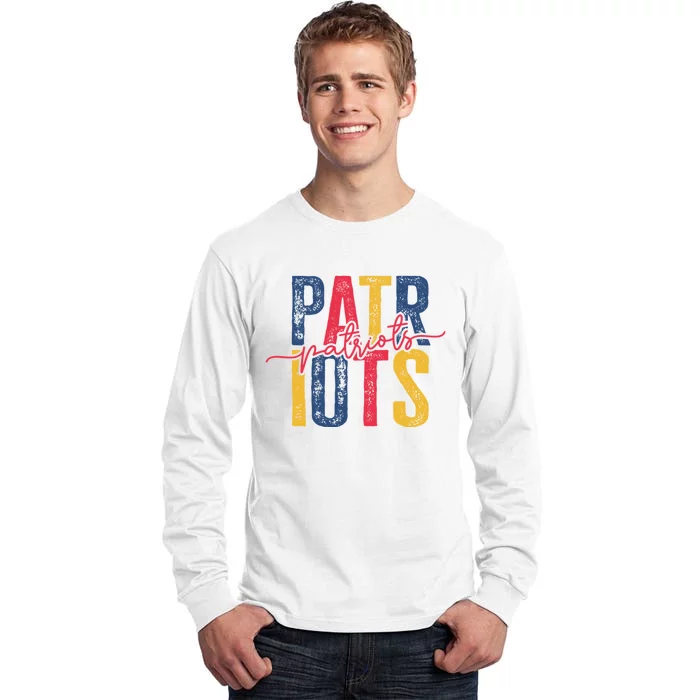 Patriots American Football Team Tall Long Sleeve T-Shirt