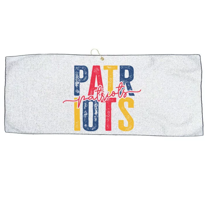 Patriots American Football Team Large Microfiber Waffle Golf Towel