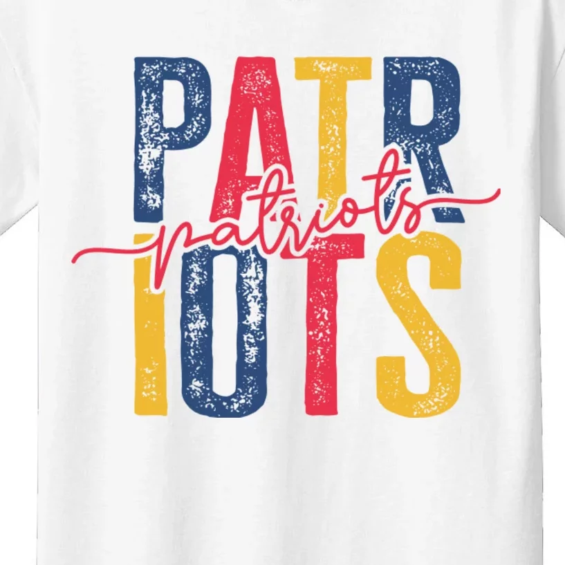 Patriots American Football Team Kids T-Shirt