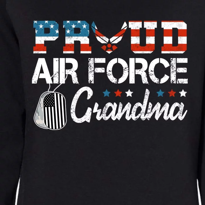 Proud Air Force Grandma US Air Force Military Womens California Wash Sweatshirt