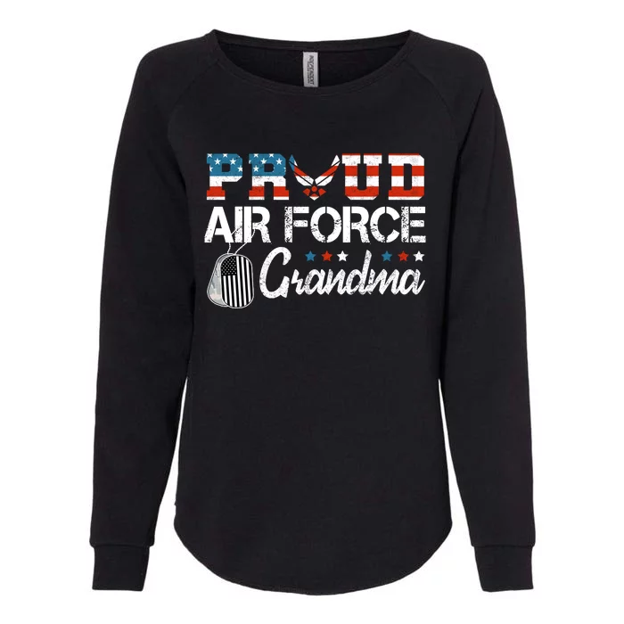 Proud Air Force Grandma US Air Force Military Womens California Wash Sweatshirt