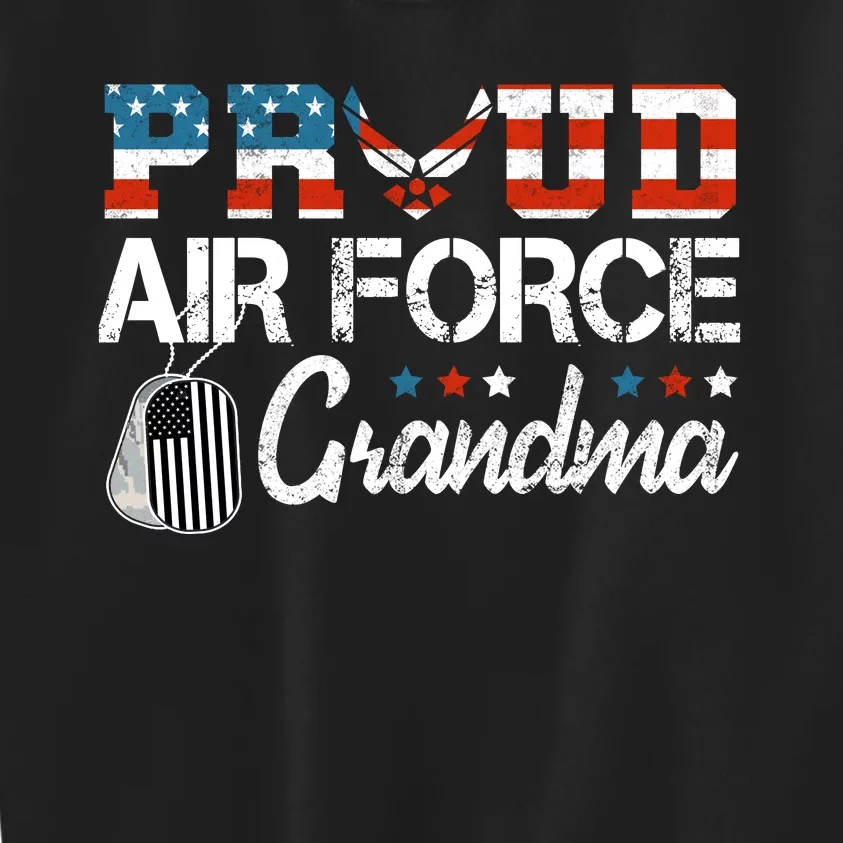 Proud Air Force Grandma US Air Force Military Kids Sweatshirt