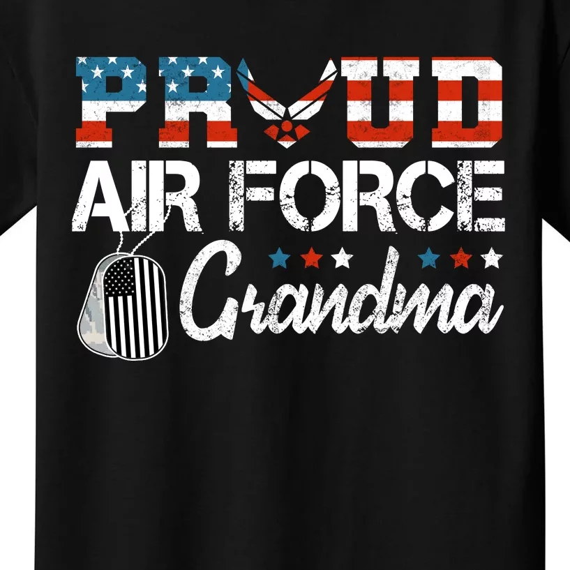 Proud Air Force Grandma US Air Force Military Kids T-Shirt