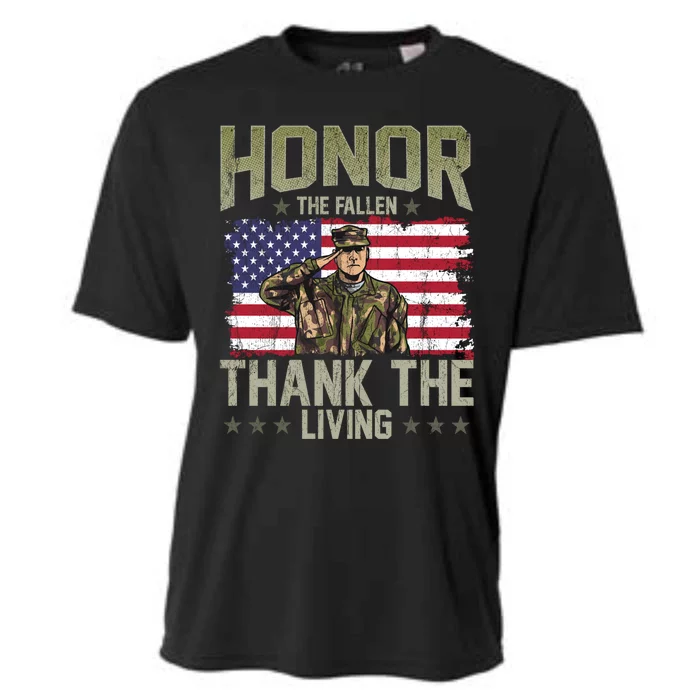 Patriotic American Flag Honor The Fallen Memorial Day Gift Cooling Performance Crew T-Shirt