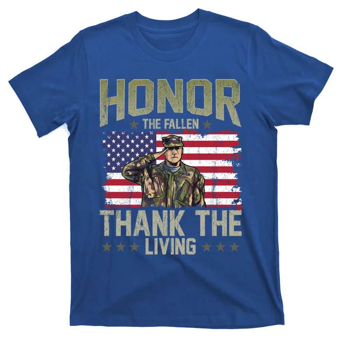 Patriotic American Flag Honor The Fallen Memorial Day Gift T-Shirt