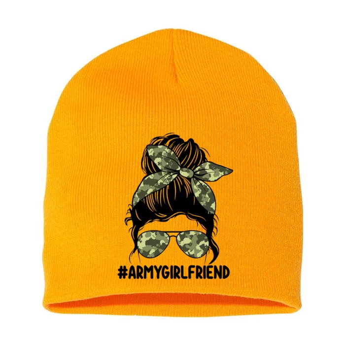 Proud Army Friend Tee For Army Wives Army Gift Short Acrylic Beanie