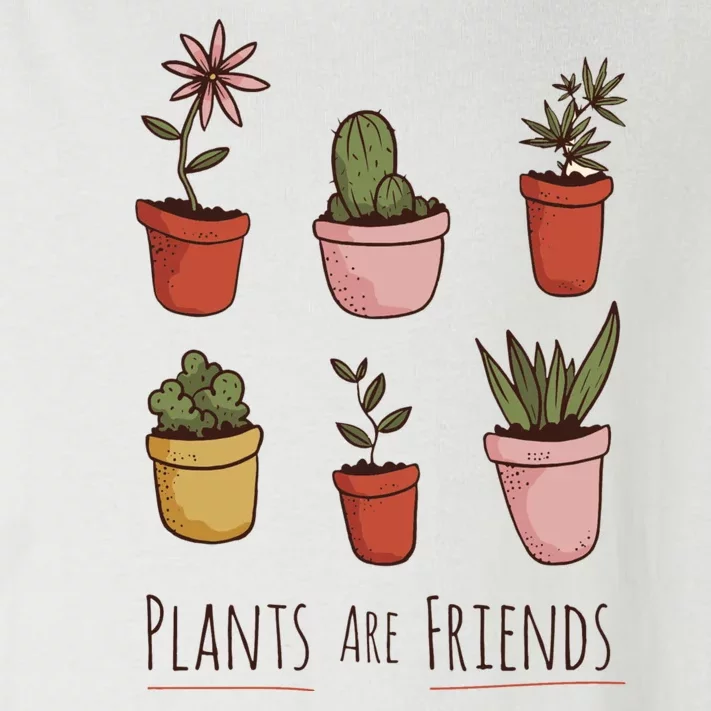 Plants Are Friends Toddler Long Sleeve Shirt