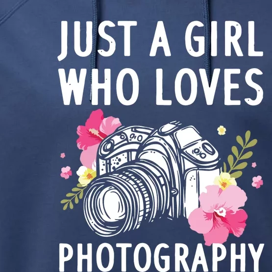 Photography Art For Women Girl Photographer Camera Lovers Performance Fleece Hoodie