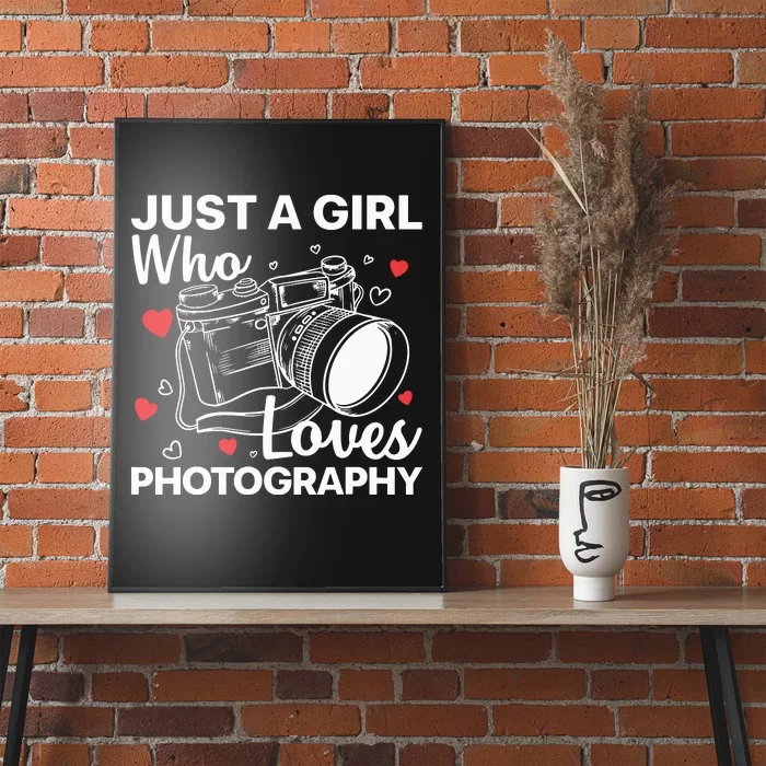 Photography Art For Women Girl Photographer Camera Lovers Poster