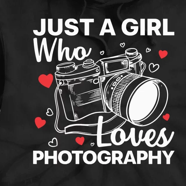 Photography Art For Women Girl Photographer Camera Lovers Tie Dye Hoodie