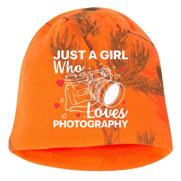 Photography Art For Women Girl Photographer Camera Lovers Kati - Camo Knit Beanie