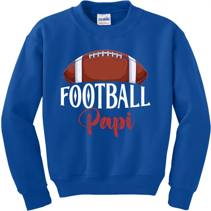 Proud American Football Papi Funny Gift For FatherS Day Great Gift Kids Sweatshirt