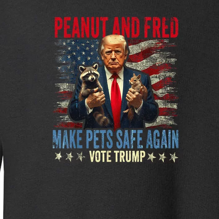 Peanut And Fred Make Pets Safe Again Funny Save Our Pets Toddler Sweatshirt