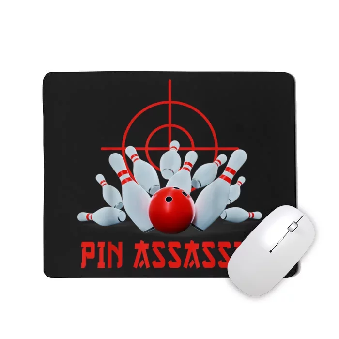 Pin Assassin Funny Bowling Mousepad