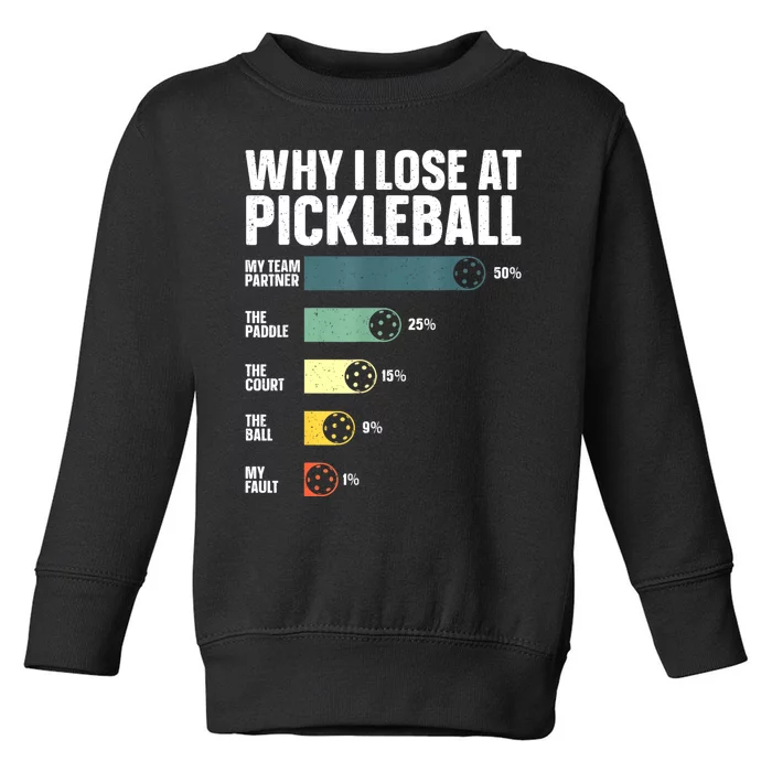 Pickleball Art For Women Pickleball Plaryer Pickleball Toddler Sweatshirt