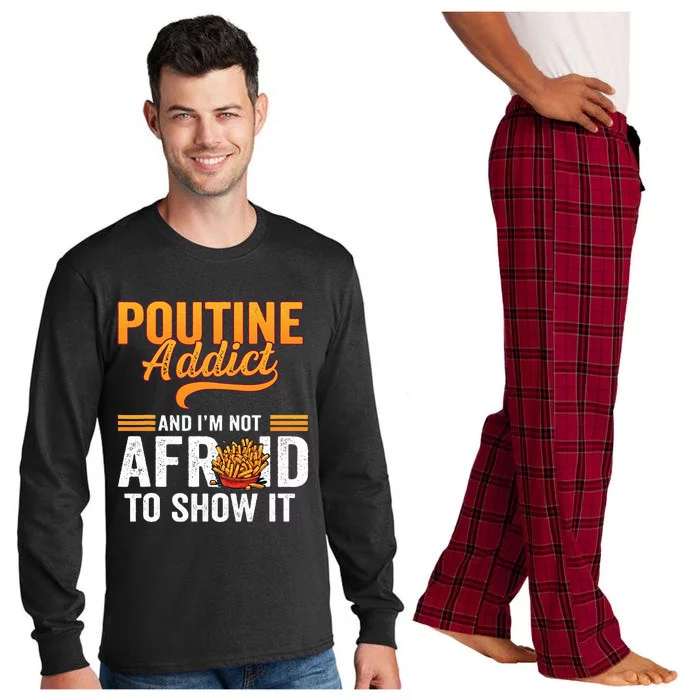 Poutine Addict Foodie Statement Canadian Cuisine Long Sleeve Pajama Set