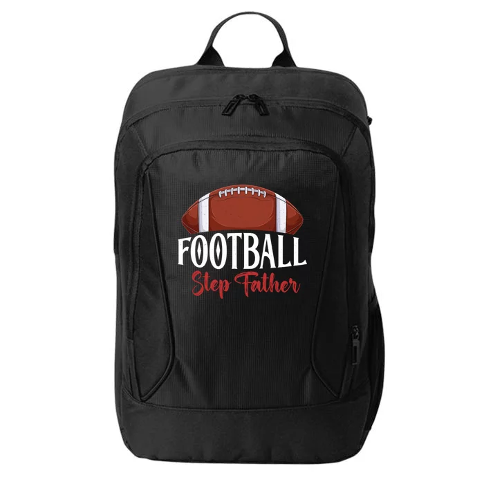 Proud American Football Step Father Funny Gift For FatherS Day Cute Gift City Backpack