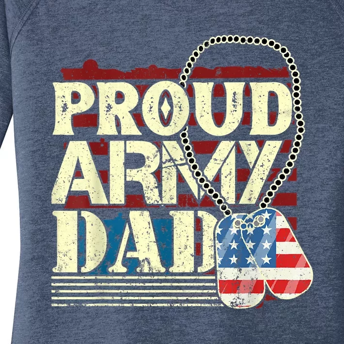 Proud Army Father Proud Daddy Army Daddy Women's Perfect Tri Tunic Long Sleeve Shirt