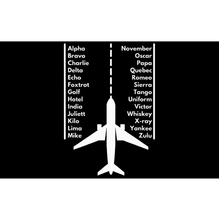 Phonetica Alphabet Funny Pilot & Aviation Airplane Gift Bumper Sticker