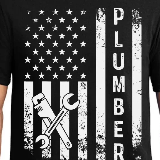 Plumber American Flag Plumbing Pajama Set