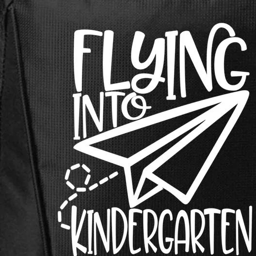 Paper Airplane Flying Into Kindergarten Gift City Backpack