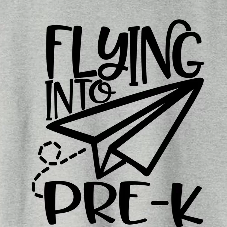 Paper Airplane Flying Into Pregiftk Gift Women's Crop Top Tee