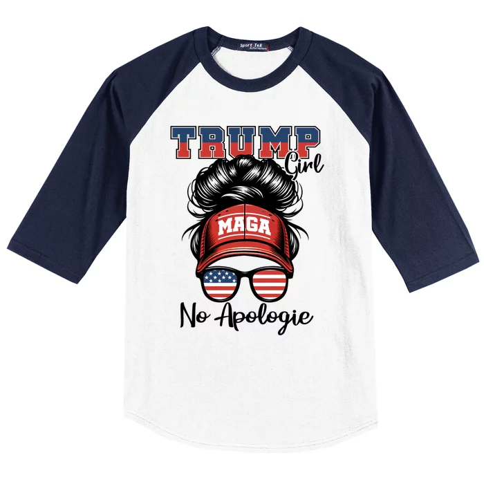 Patriotic American Funny Trump 2024 Gift Baseball Sleeve Shirt